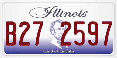 IL license plate B272597