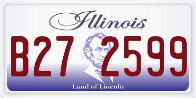 IL license plate B272599