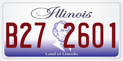 IL license plate B272601