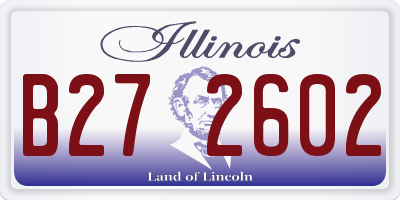 IL license plate B272602