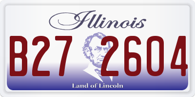 IL license plate B272604