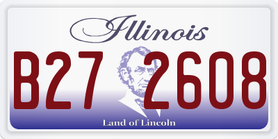 IL license plate B272608