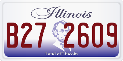 IL license plate B272609
