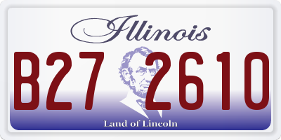 IL license plate B272610