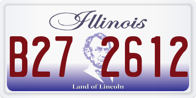 IL license plate B272612