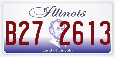 IL license plate B272613