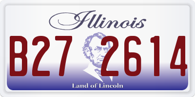 IL license plate B272614