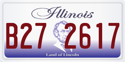 IL license plate B272617