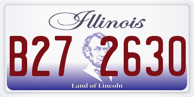 IL license plate B272630