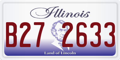 IL license plate B272633