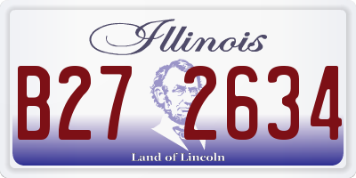 IL license plate B272634