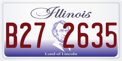 IL license plate B272635