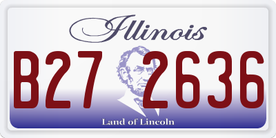 IL license plate B272636