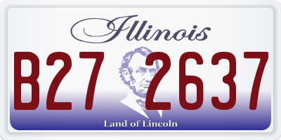 IL license plate B272637