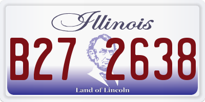 IL license plate B272638