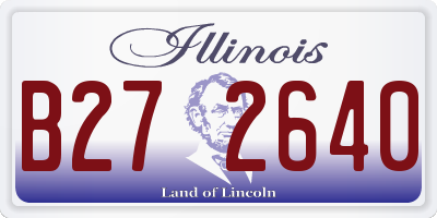 IL license plate B272640