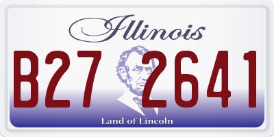 IL license plate B272641