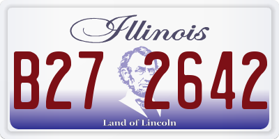 IL license plate B272642