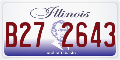 IL license plate B272643