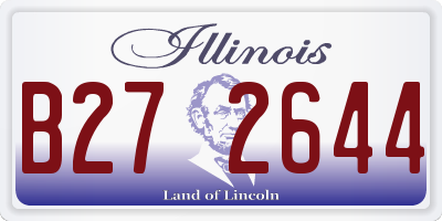 IL license plate B272644