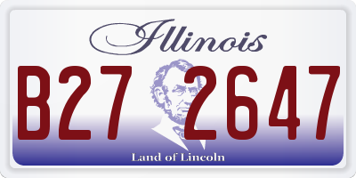 IL license plate B272647