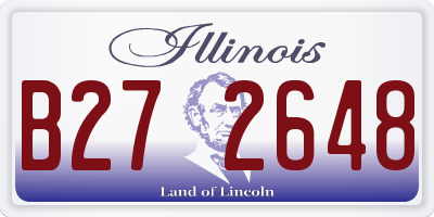 IL license plate B272648