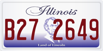 IL license plate B272649