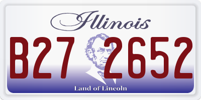 IL license plate B272652