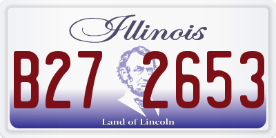 IL license plate B272653