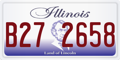 IL license plate B272658