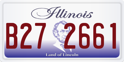 IL license plate B272661