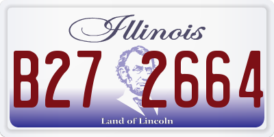 IL license plate B272664