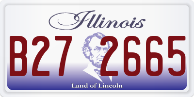 IL license plate B272665