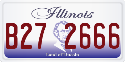 IL license plate B272666