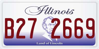 IL license plate B272669