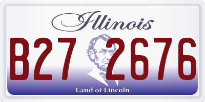 IL license plate B272676