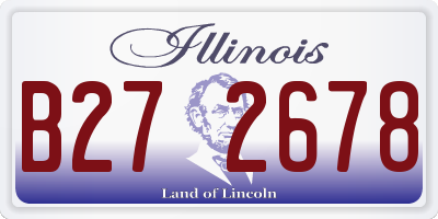 IL license plate B272678