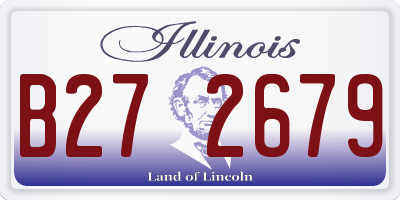 IL license plate B272679