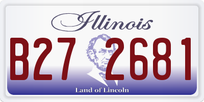 IL license plate B272681