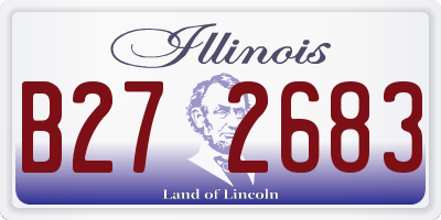 IL license plate B272683