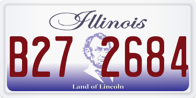 IL license plate B272684