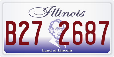 IL license plate B272687