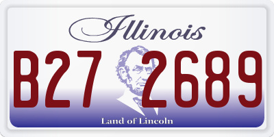 IL license plate B272689