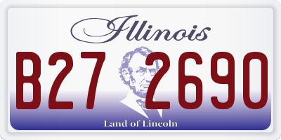 IL license plate B272690