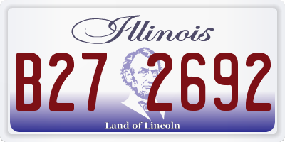 IL license plate B272692