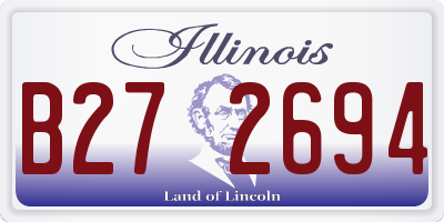 IL license plate B272694