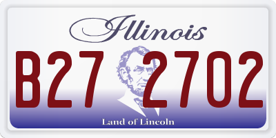 IL license plate B272702