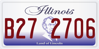 IL license plate B272706