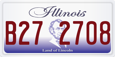 IL license plate B272708