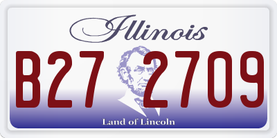 IL license plate B272709